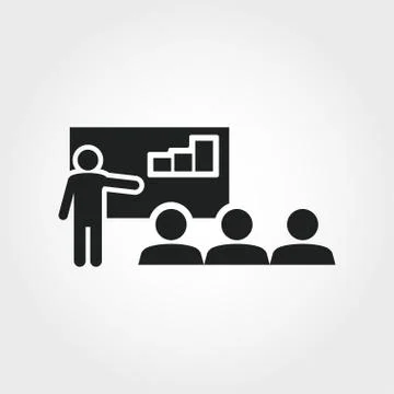 Coaching icon. Monochrome element illustration. Coaching symbol design from soft Stock Illustration