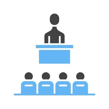 Coaching icon vector image. Stock Illustration