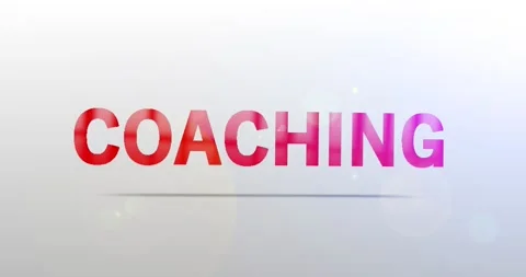 Coaching. Particle Logo. Text Animation Stock Footage 135207354