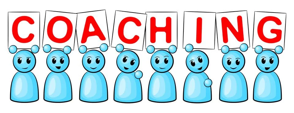 Coaching people Stock Illustration