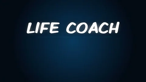 Coaching tag cloud or word cloud dynamic animation Stock Footage 128812687