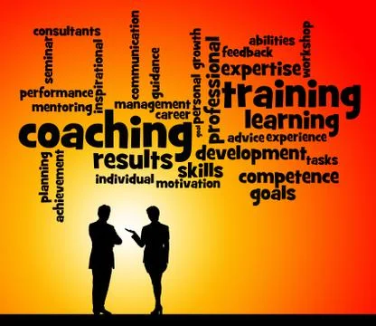 Coaching training Stock Illustration