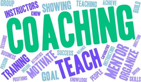 Coaching Word Cloud Stock-Illustration