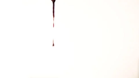 Coagulating Blood Drip Vídeos de archivo 66312543