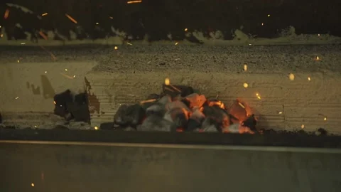 Coal and fire Stock Footage 220648982