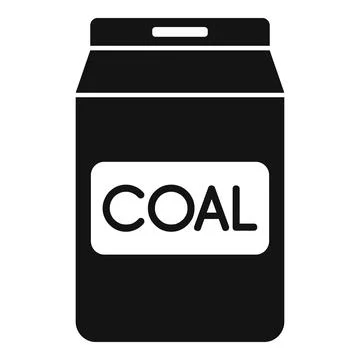 Coal bag icon vector illustration 스톡 일러스트