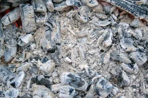 Coal in bonfire Stock Photos