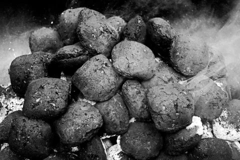 Coal Briquettes Stock Photos