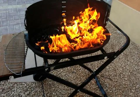 Coal is burning Stock Photos