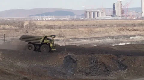 Coal Burning Power Station Construction NTSC Stock Footage 25334712