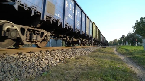 Coal cargo train Stock Footage 97989440