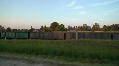 Coal cargo train Video stock 97990422