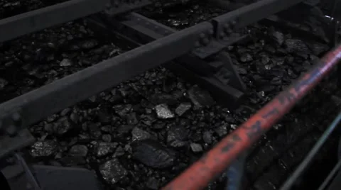 Coal Conveyor Belt Stock Footage 47227775