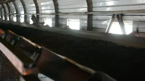 Coal conveyor Stock Footage