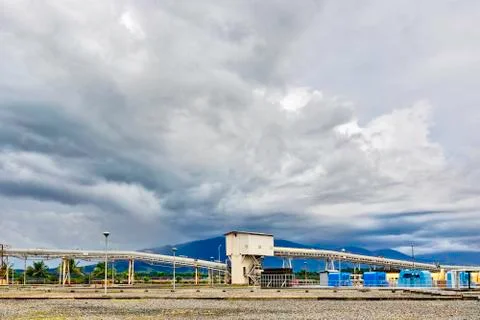 Coal conveyor Foto stock