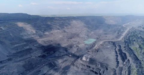 Coal cut with quadrocopter Stock Footage 78158678