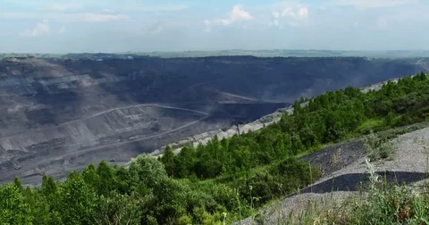 Coal cut timelapse Stock Footage 78158752