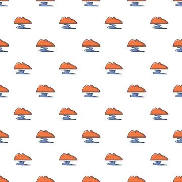 Coal dump pattern seamless イラスト素材