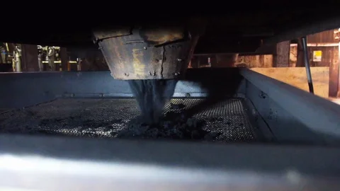 Coal dust sorting machine Stock Footage 121695933