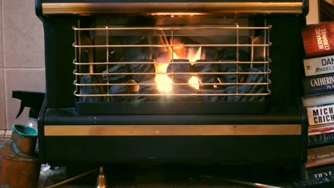 Natural gas burner flame on stove Stock Photo by BrianAJackson