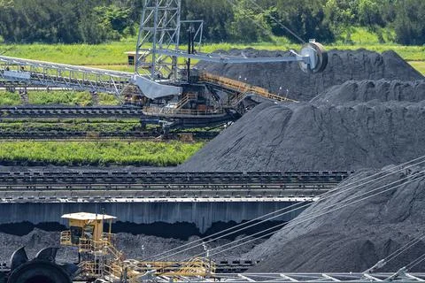 Coal Export Terminal Machinery Stock Photos