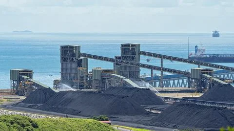 Coal Export Terminal Stock Photos