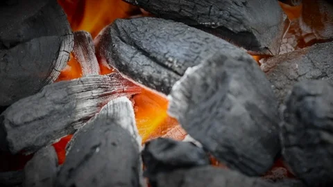 Coal fire  Stock Footage 104977656