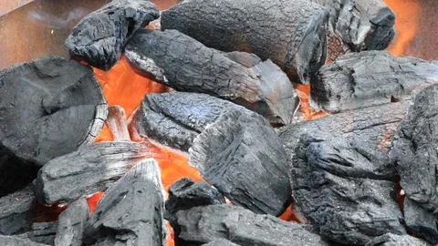 Coal fire  Stock Footage 104977888