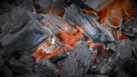 Coal fire  Stock Footage 104978058