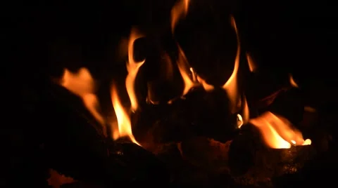 Coal Fire Roaring Video stock 46942878