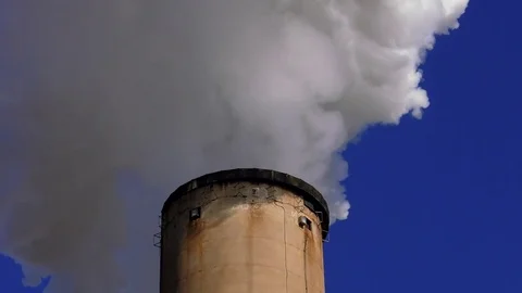Coal Fired Power Plant Stock Footage 83424853
