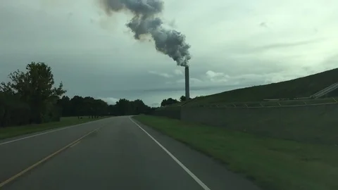 Coal-fired power station Stock Footage 79667097