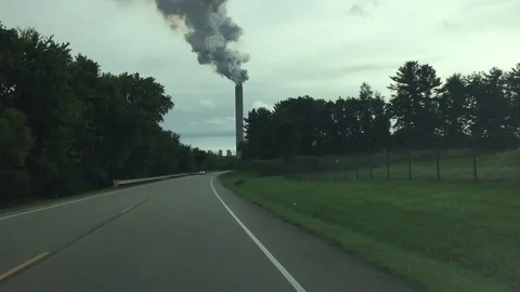 A coal-fired power station Stock Footage 79667400