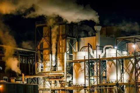 Coal Fired Processing Plant Foto stock