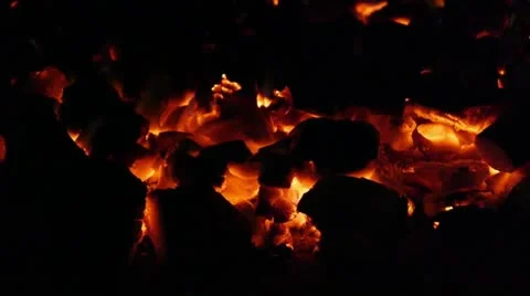 Coal flames Video stock 22017405