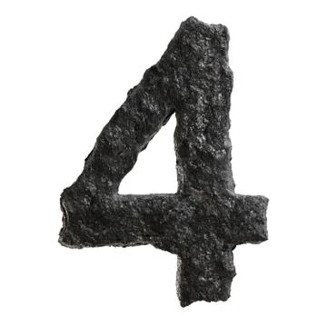 Coal font Stock Illustration