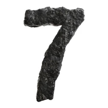 Coal font Stock Illustration