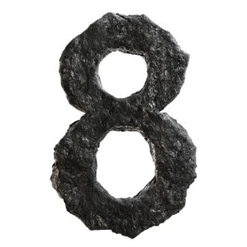 Coal font Stock Illustration