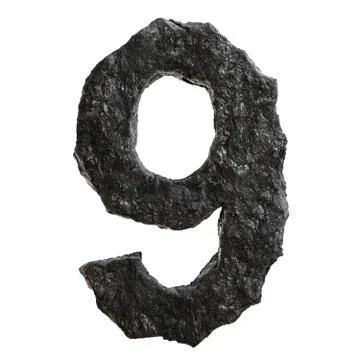 Coal font Stock Illustration