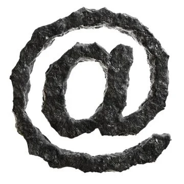 Coal font Stock Illustration