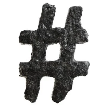 Coal font Stock Illustration