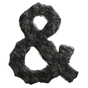 Coal font Stock Illustration