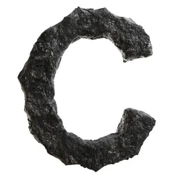 Coal font Stock Illustration