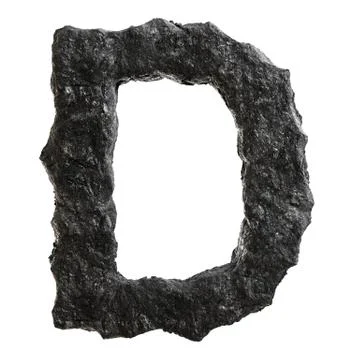 Coal font Stock Illustration