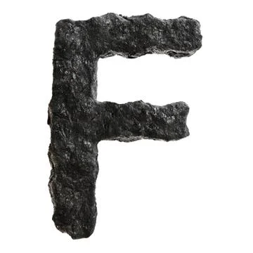 Coal font Stock Illustration