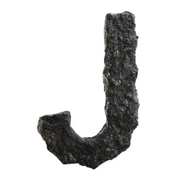 Coal font Stock Illustration
