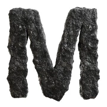 Coal font Stock Illustration
