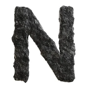 Coal font Stock Illustration