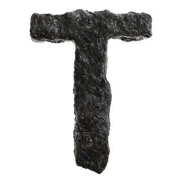 Coal font Ilustración de archivo