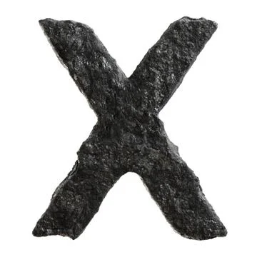 Coal font Stock Illustration